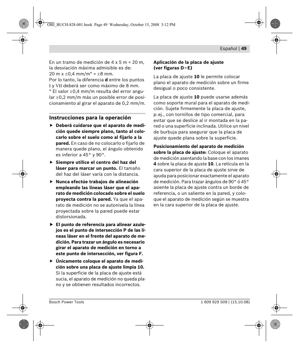 Bosch GTL 3 Professional User Manual | Page 49 / 368