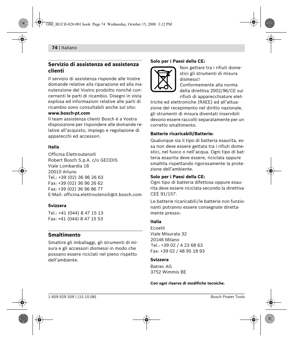 Bosch GTL 3 Professional User Manual | Page 74 / 368