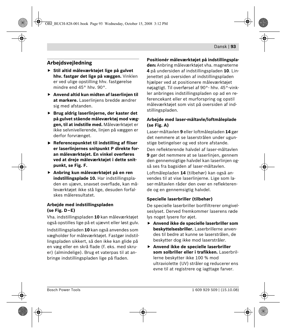 Bosch GTL 3 Professional User Manual | Page 93 / 368