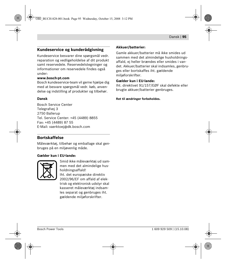 Bosch GTL 3 Professional User Manual | Page 95 / 368