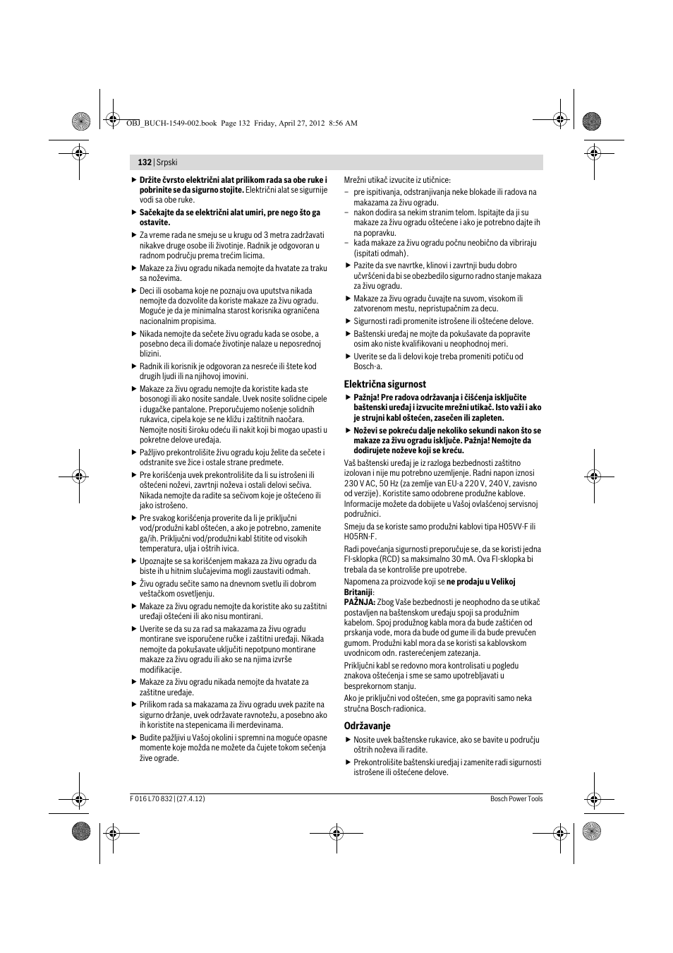 Bosch AHS 45-26 User Manual | Page 132 / 168