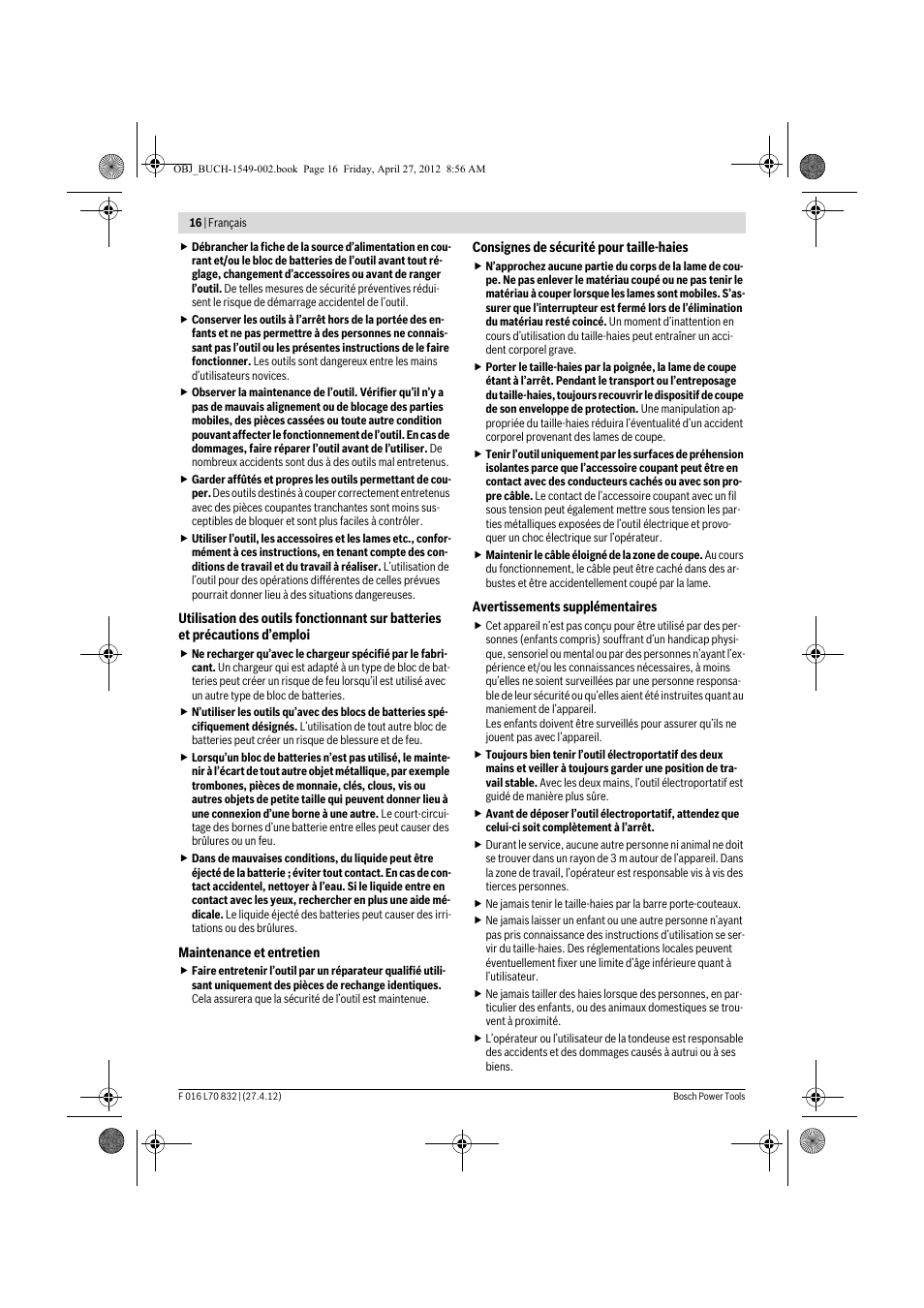 Bosch AHS 45-26 User Manual | Page 16 / 168