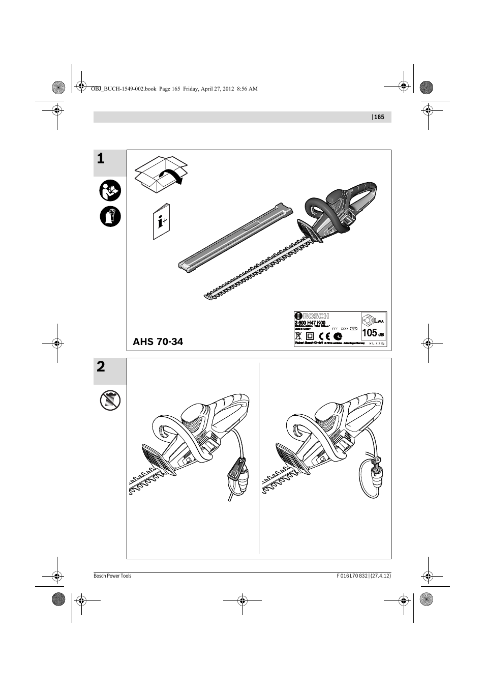 Bosch AHS 45-26 User Manual | Page 165 / 168