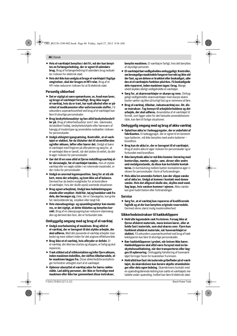 Bosch AHS 45-26 User Manual | Page 46 / 168