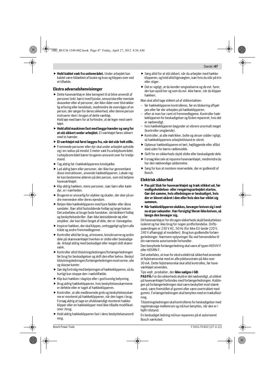 Bosch AHS 45-26 User Manual | Page 47 / 168