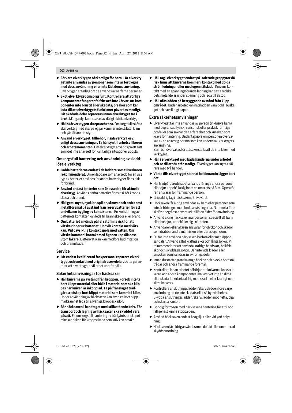 Bosch AHS 45-26 User Manual | Page 52 / 168