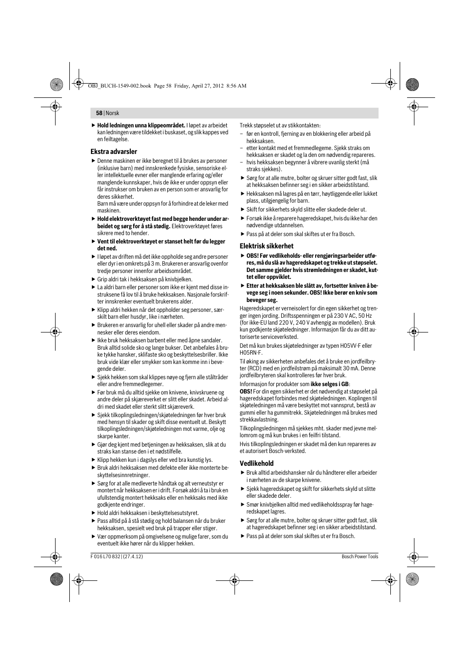 Bosch AHS 45-26 User Manual | Page 58 / 168