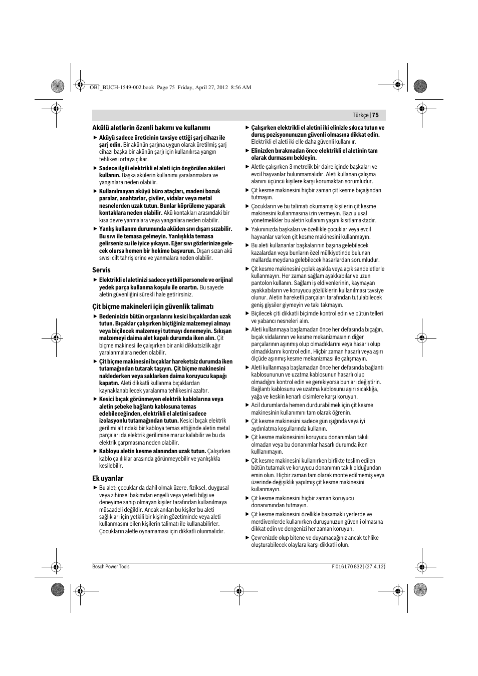 Bosch AHS 45-26 User Manual | Page 75 / 168
