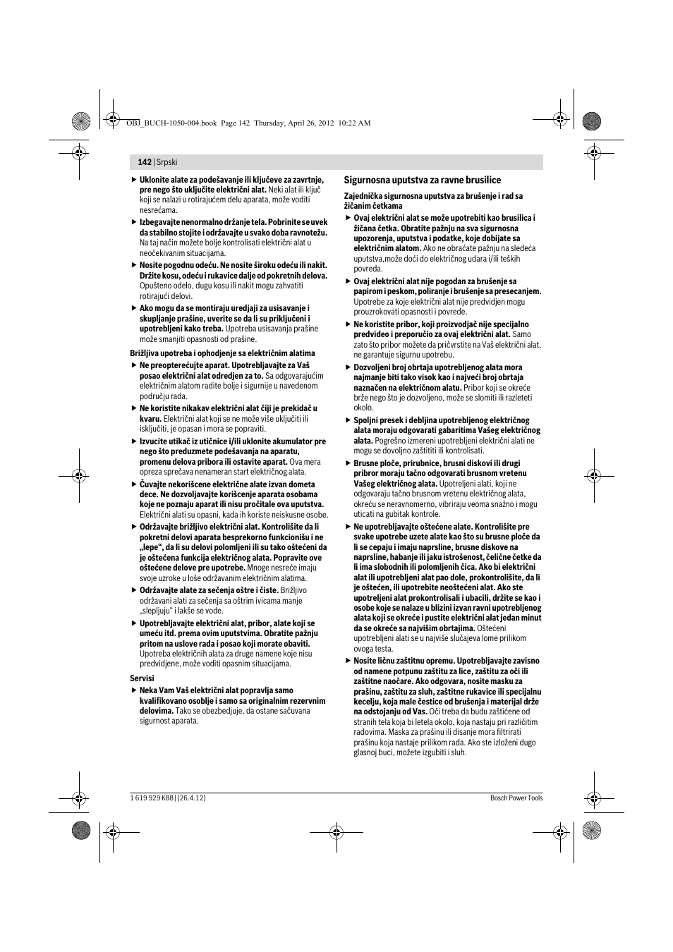 Bosch GGS 6 S Professional User Manual | Page 142 / 190