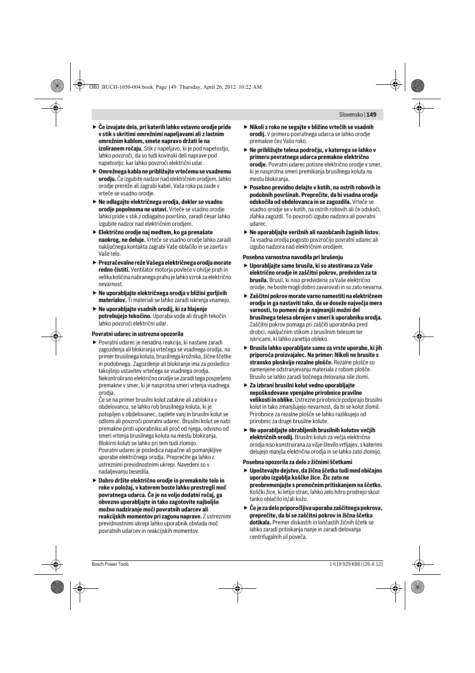 Bosch GGS 6 S Professional User Manual | Page 149 / 190