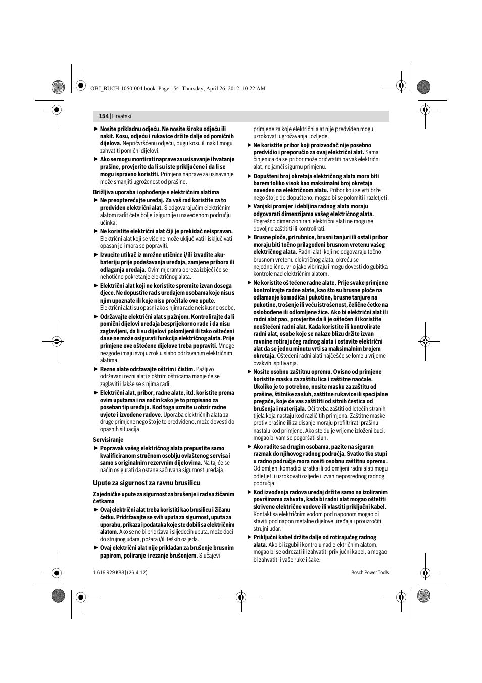 Bosch GGS 6 S Professional User Manual | Page 154 / 190