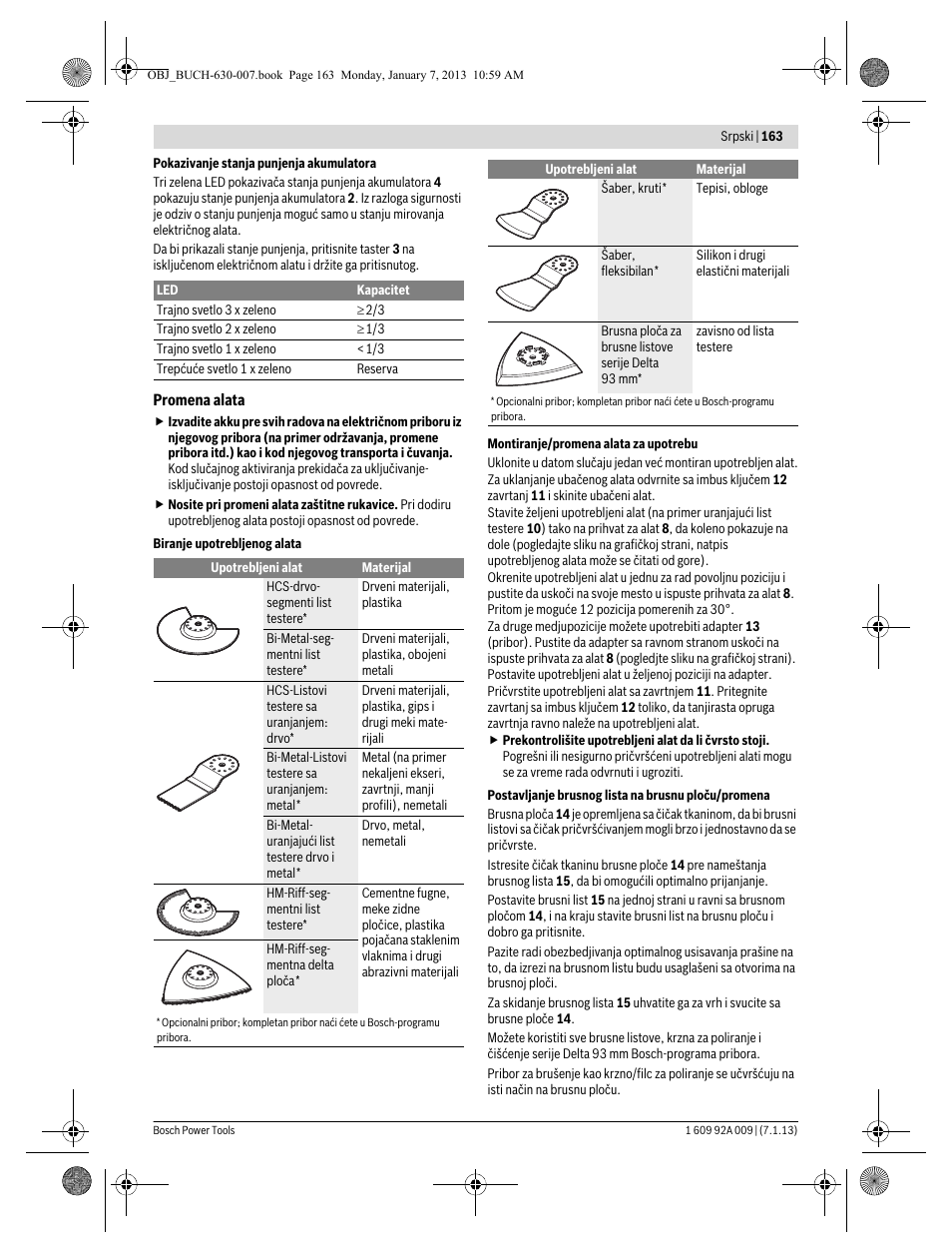 Bosch GOP 10,8 V-LI Professional User Manual | Page 163 / 215