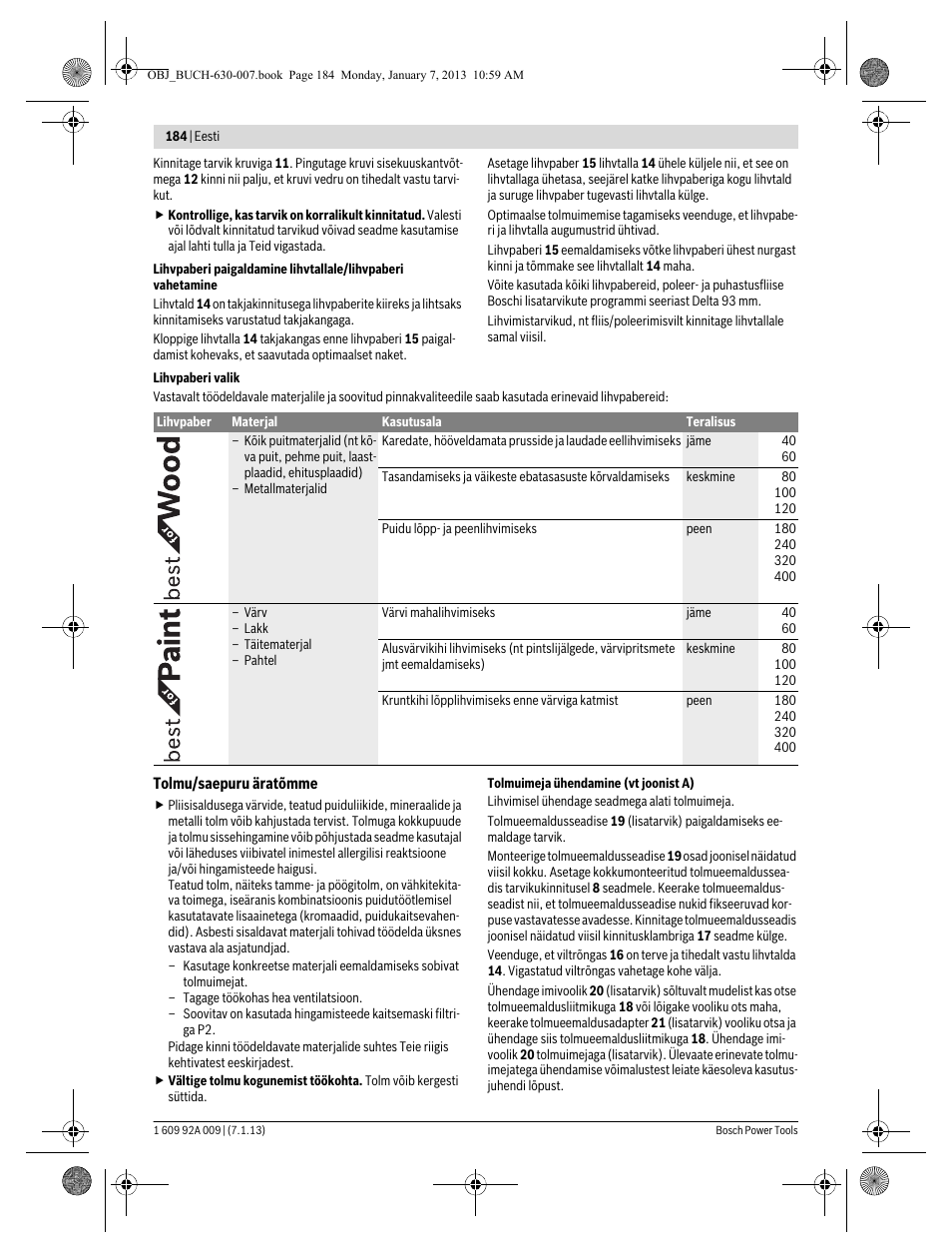 Bosch GOP 10,8 V-LI Professional User Manual | Page 184 / 215