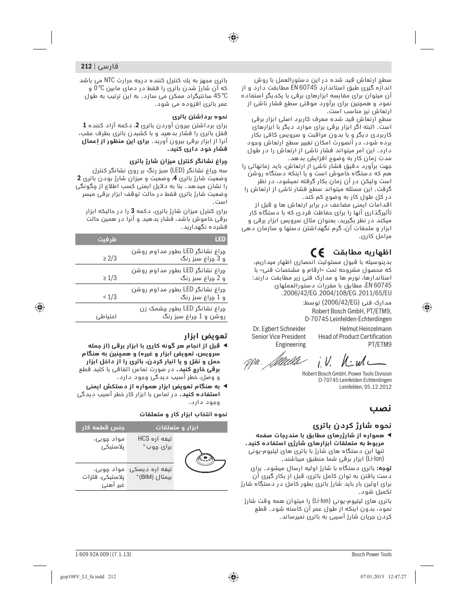 Bosch GOP 10,8 V-LI Professional User Manual | Page 212 / 215