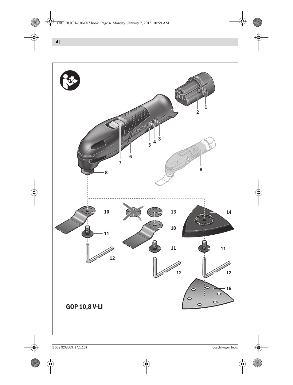 Gop 10,8 v-li | Bosch GOP 10,8 V-LI Professional User Manual | Page 4 / 215
