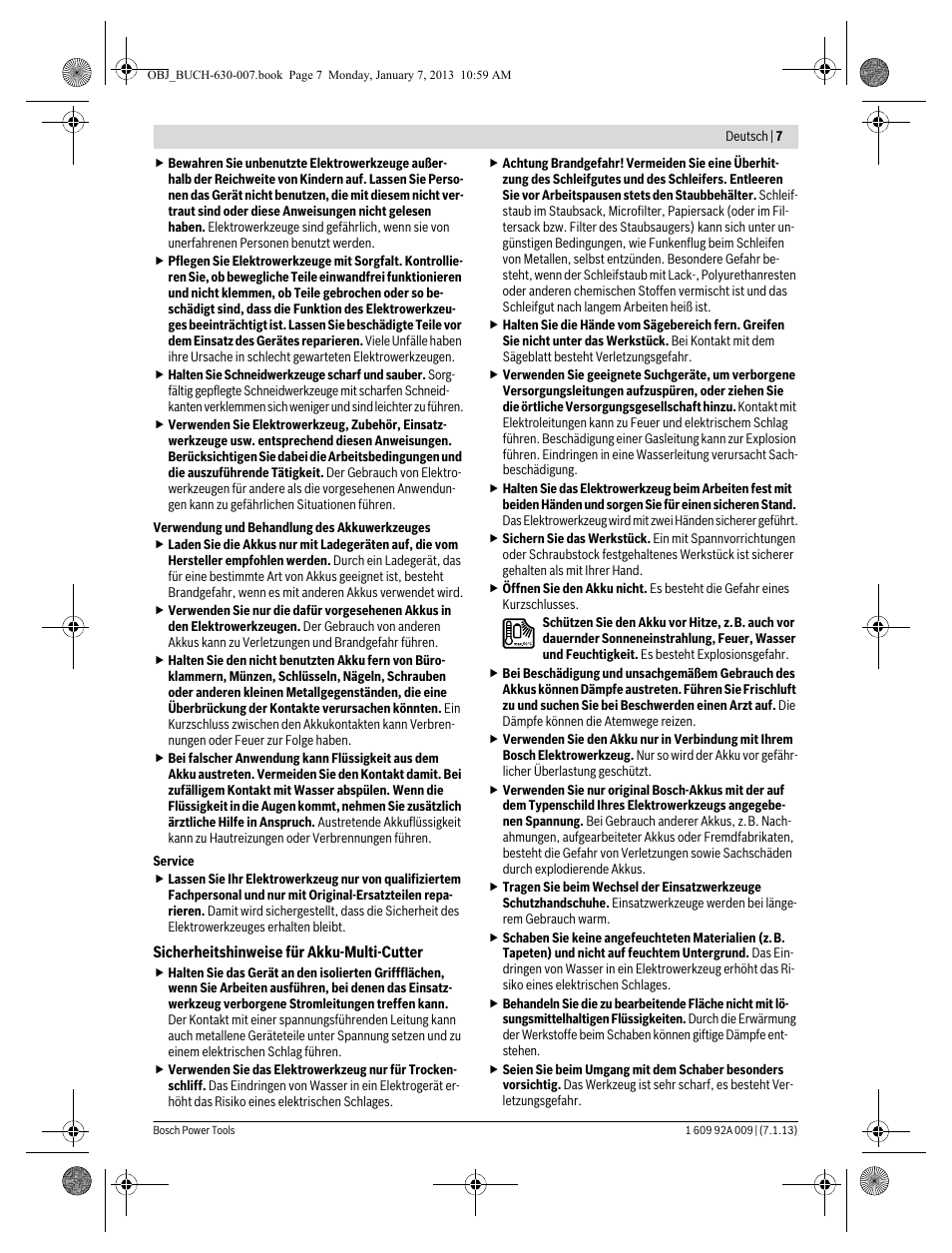 Bosch GOP 10,8 V-LI Professional User Manual | Page 7 / 215