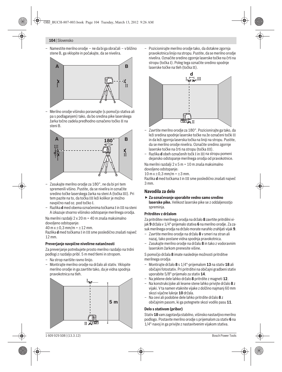 Bosch GPL 3 Professional User Manual | Page 104 / 158