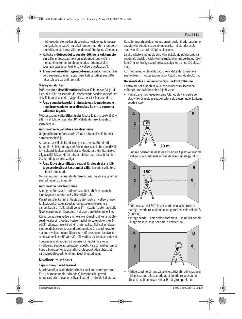 Bosch GPL 3 Professional User Manual | Page 111 / 158