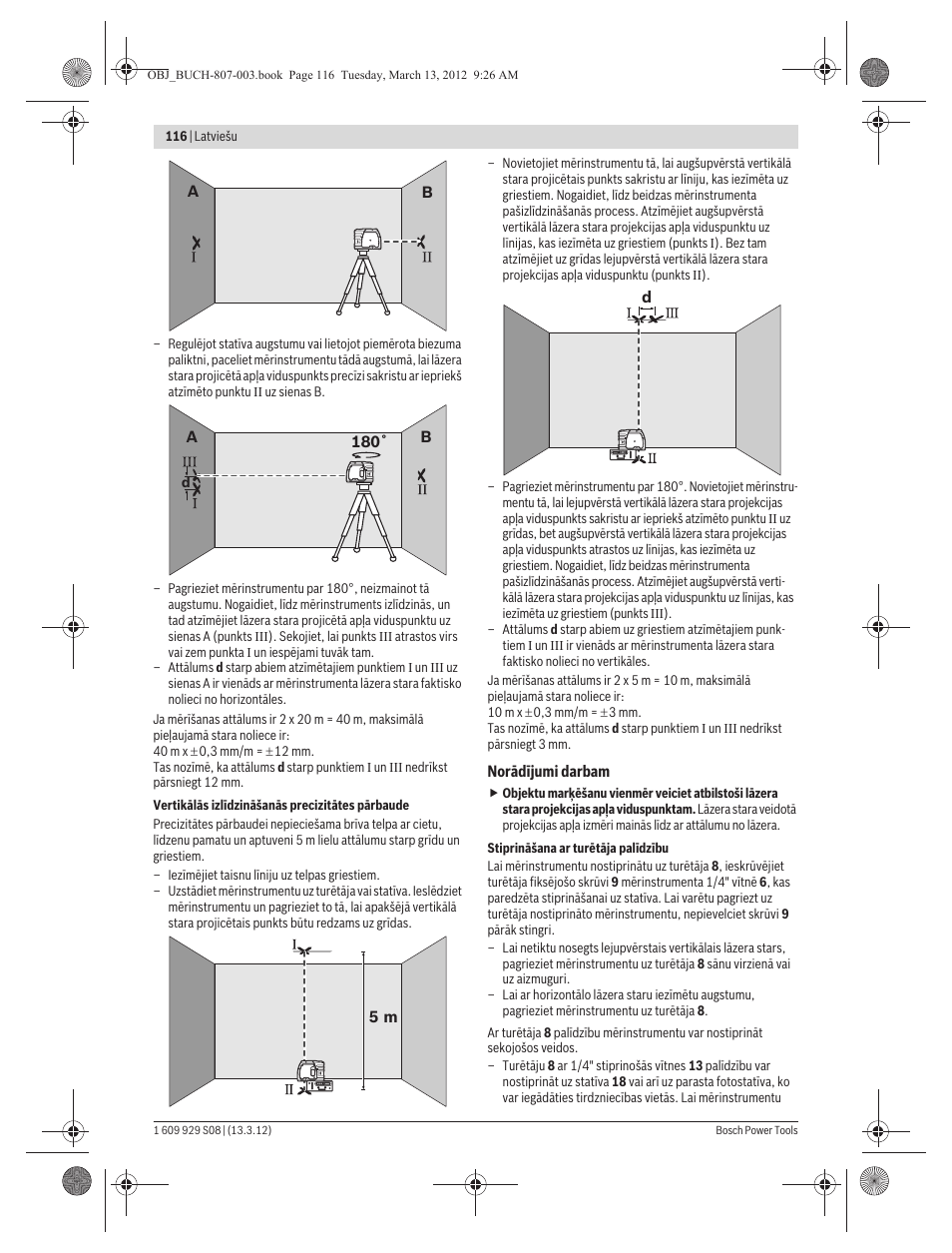 Bosch GPL 3 Professional User Manual | Page 116 / 158