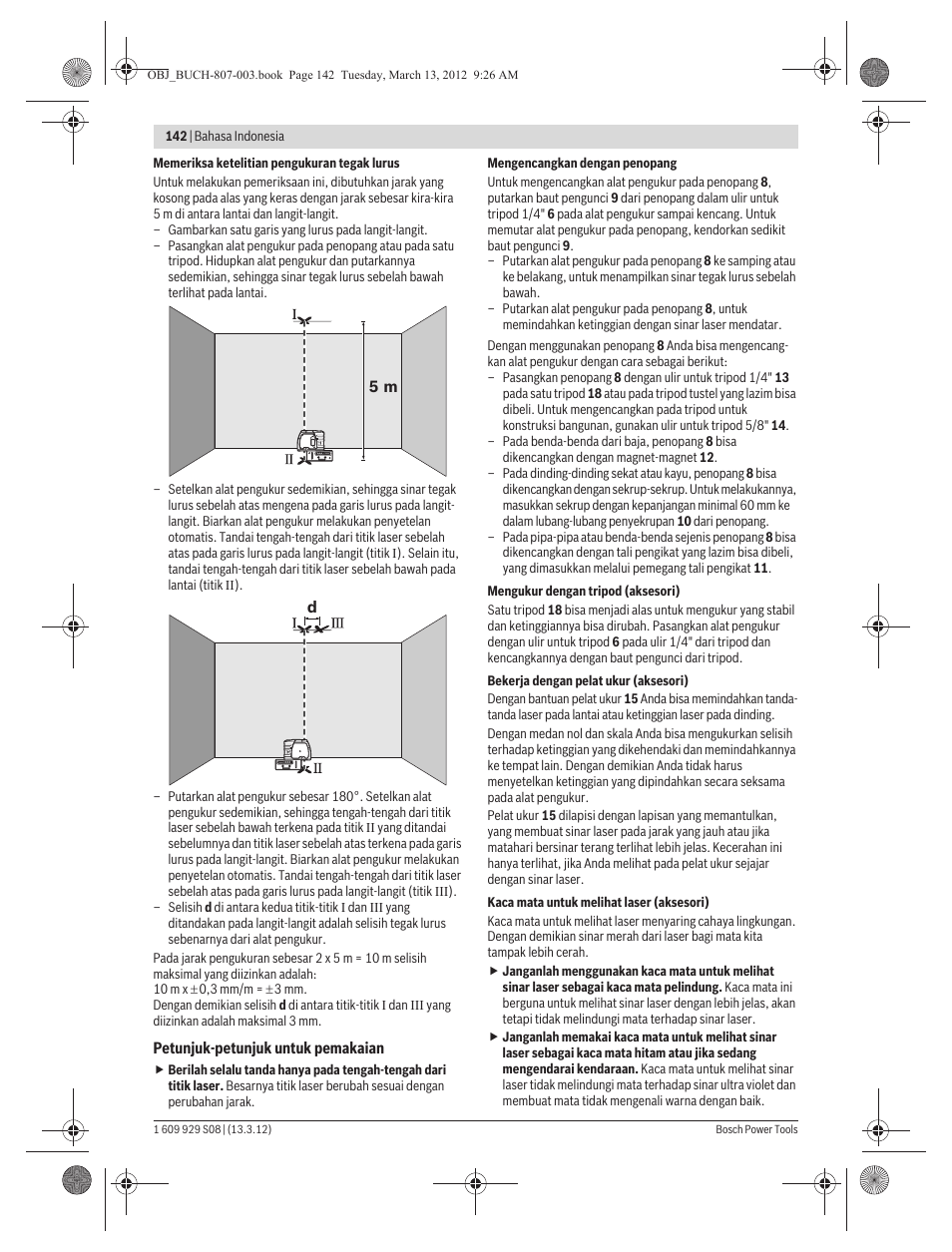 Bosch GPL 3 Professional User Manual | Page 142 / 158