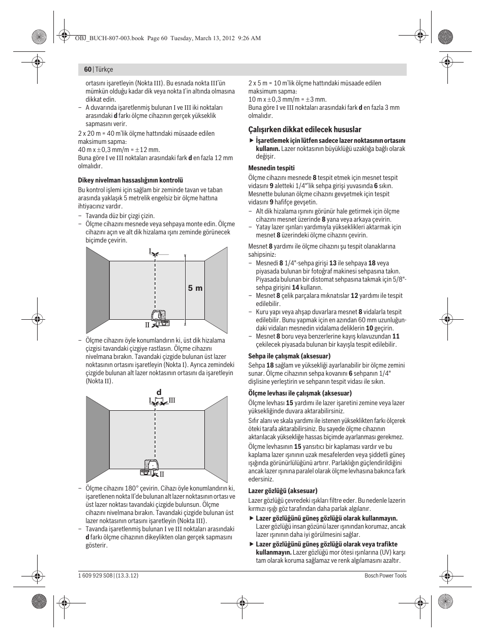 Bosch GPL 3 Professional User Manual | Page 60 / 158