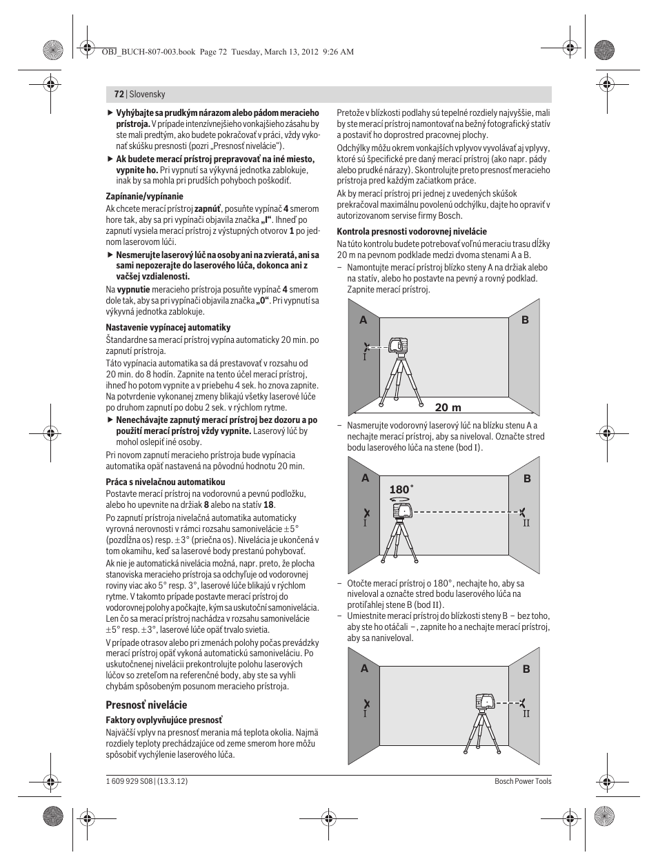 Bosch GPL 3 Professional User Manual | Page 72 / 158