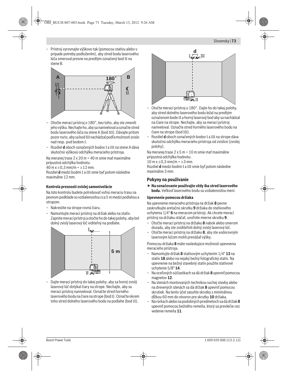 Bosch GPL 3 Professional User Manual | Page 73 / 158