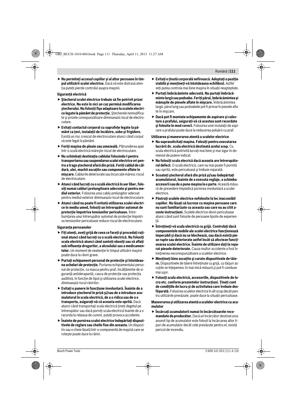 Bosch GSR 10,8-LI Professional User Manual | Page 111 / 167