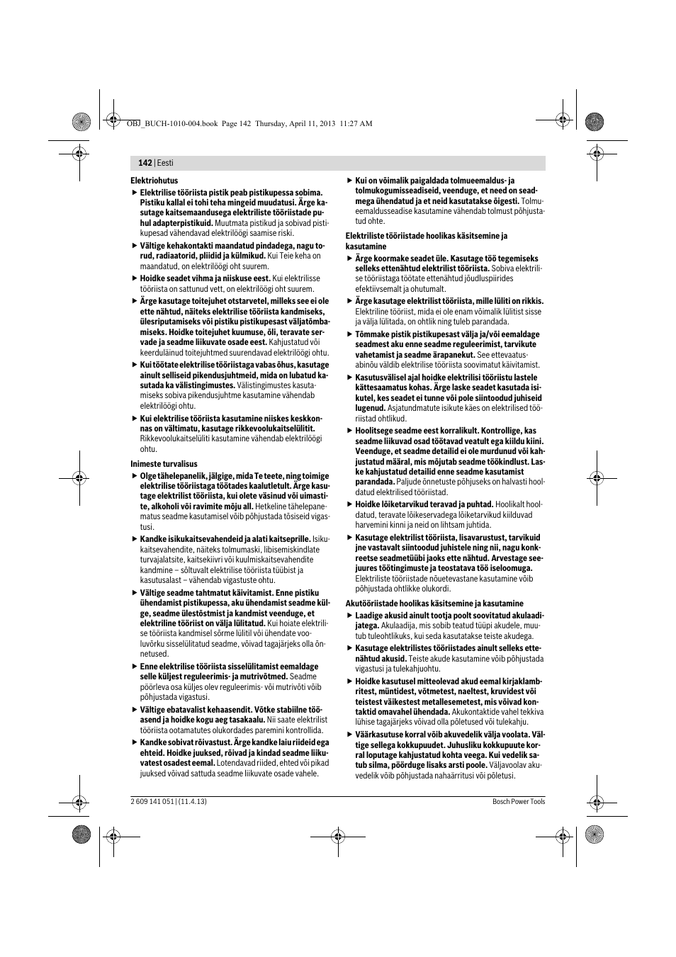 Bosch GSR 10,8-LI Professional User Manual | Page 142 / 167