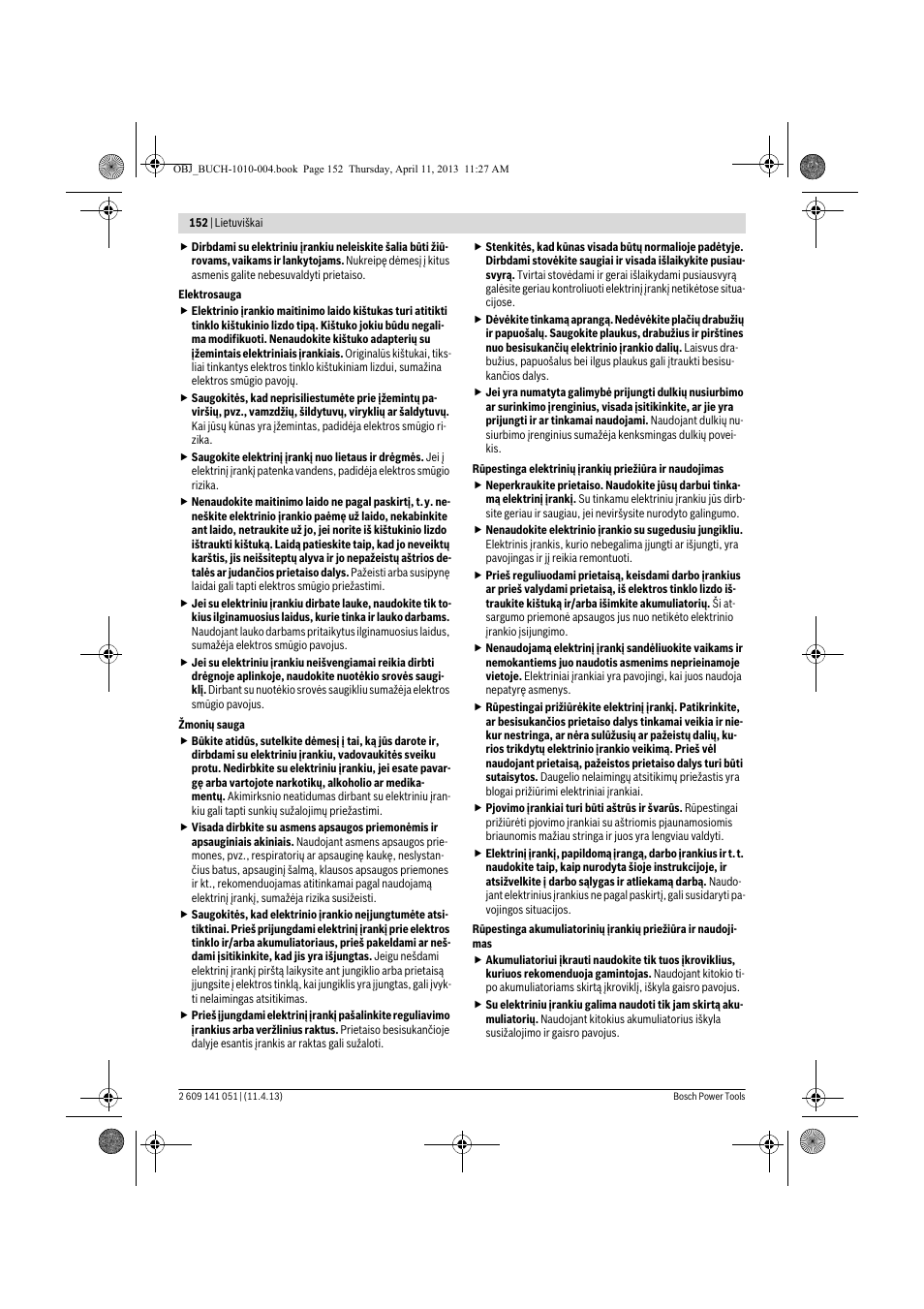 Bosch GSR 10,8-LI Professional User Manual | Page 152 / 167