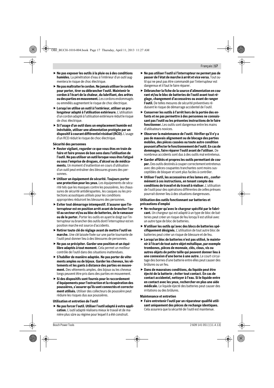 Bosch GSR 10,8-LI Professional User Manual | Page 17 / 167