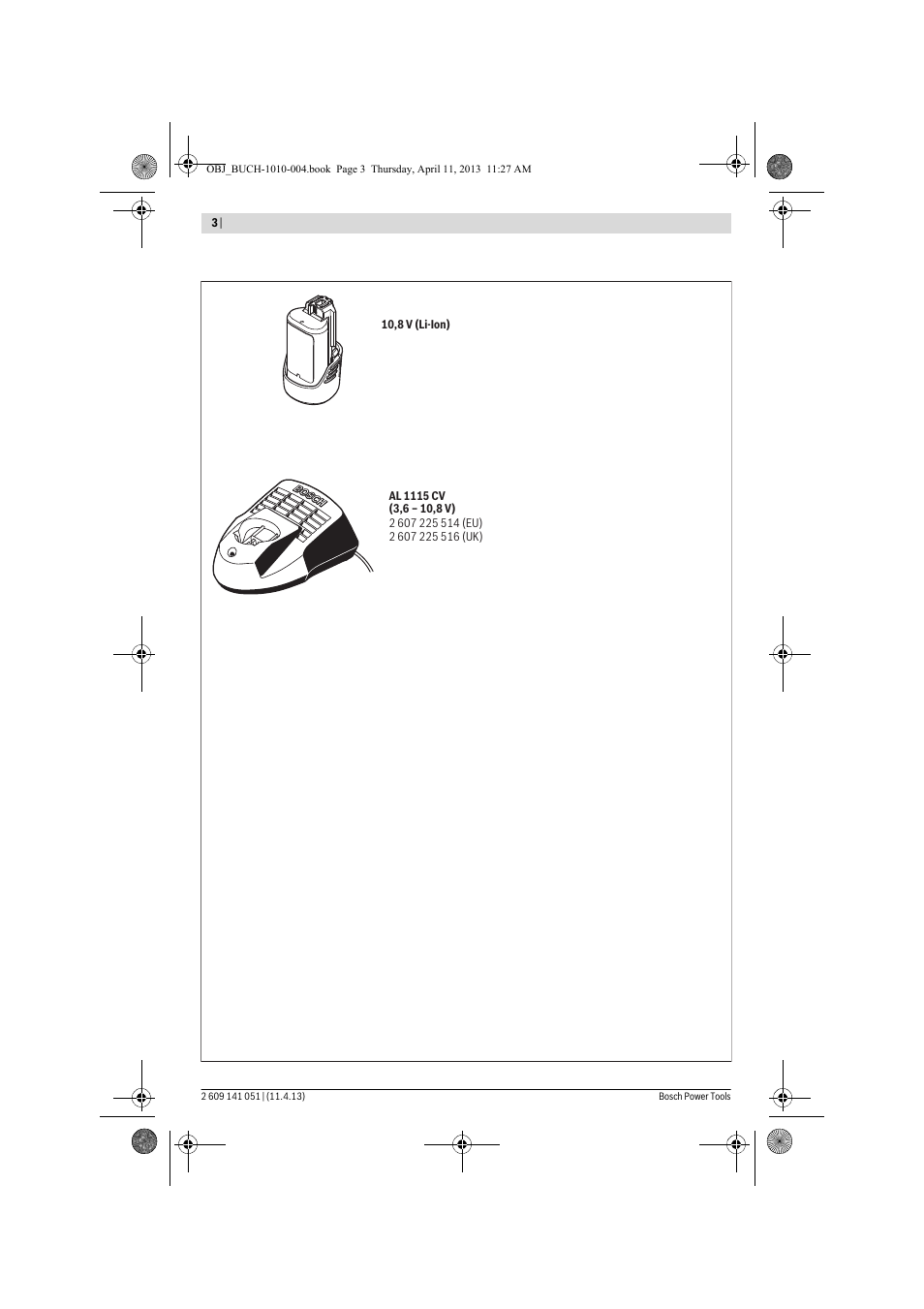 Bosch GSR 10,8-LI Professional User Manual | Page 3 / 167
