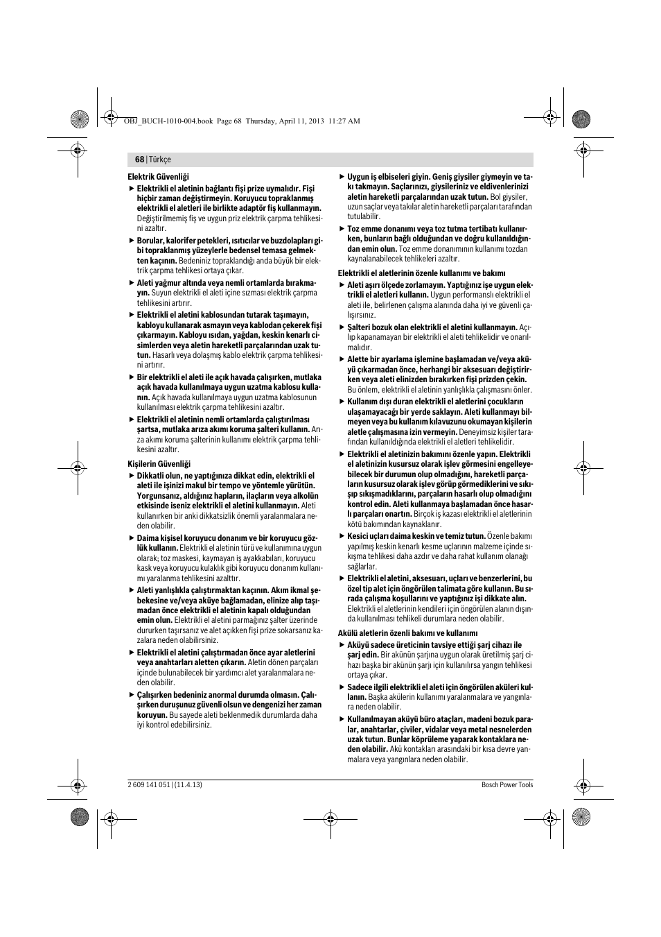 Bosch GSR 10,8-LI Professional User Manual | Page 68 / 167