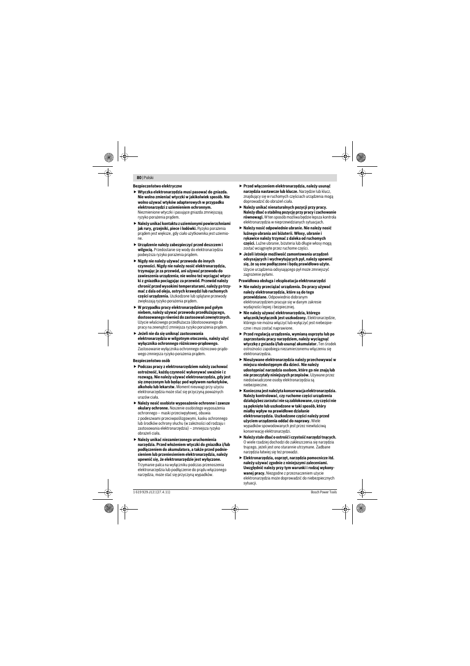 Bosch GSB 19-2 RE Professional User Manual | Page 80 / 172