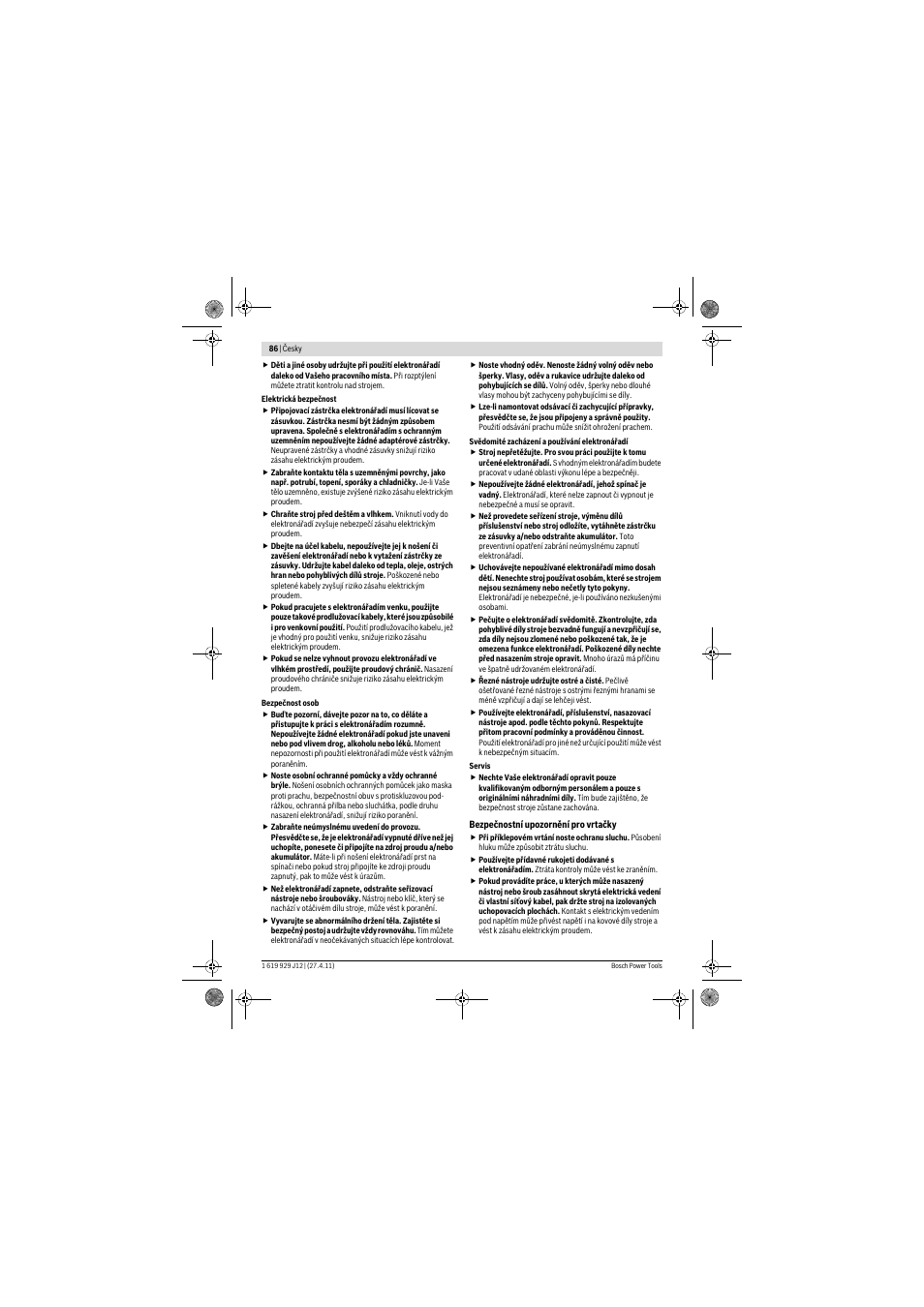 Bosch GSB 19-2 RE Professional User Manual | Page 86 / 172