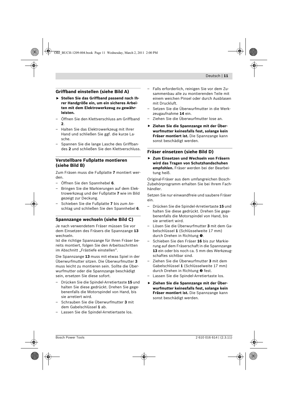 Bosch GTR 30 CE Professional User Manual | Page 11 / 256