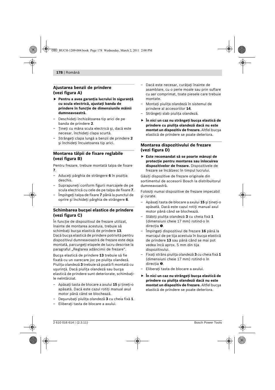 Bosch GTR 30 CE Professional User Manual | Page 178 / 256