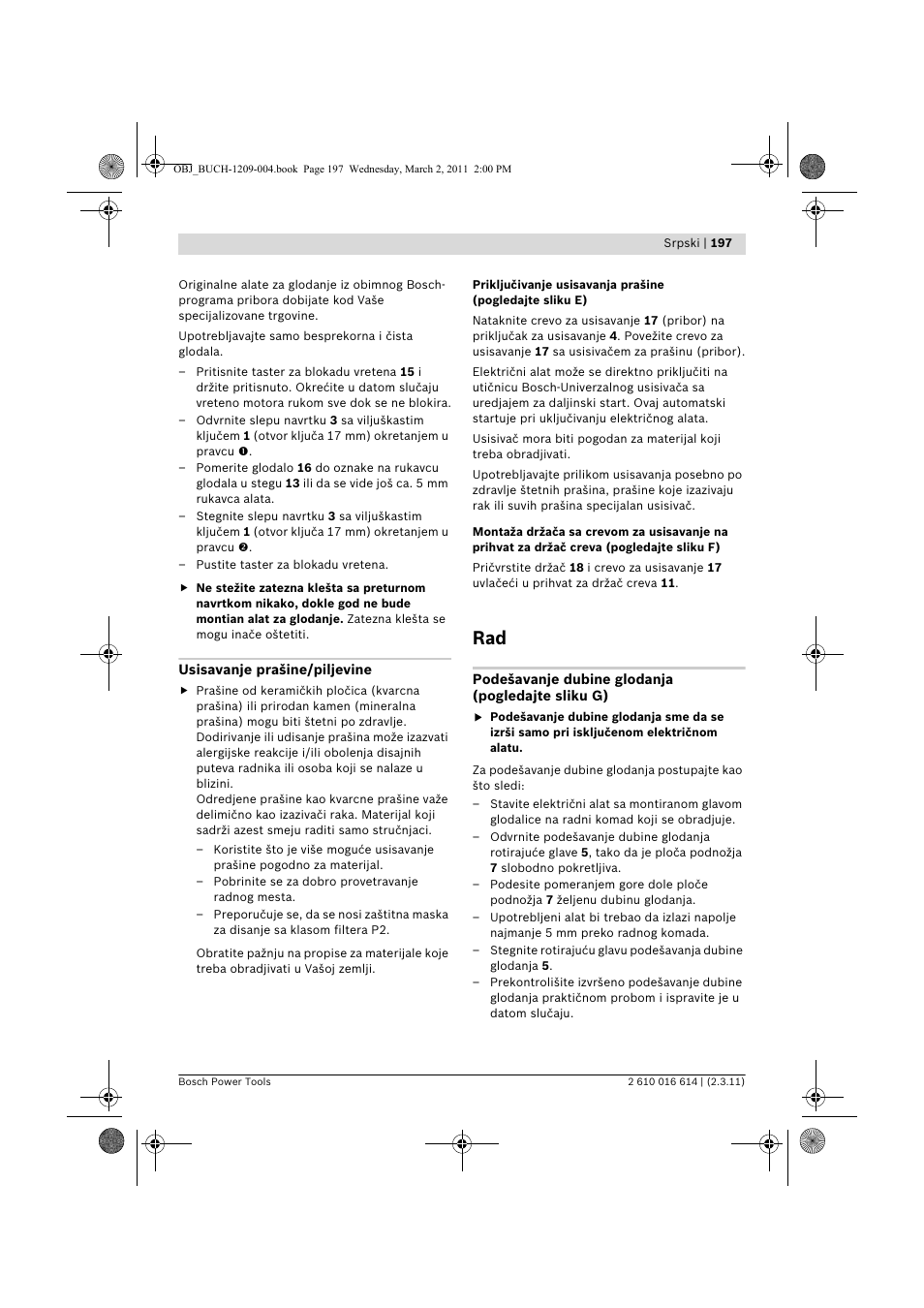 Bosch GTR 30 CE Professional User Manual | Page 197 / 256