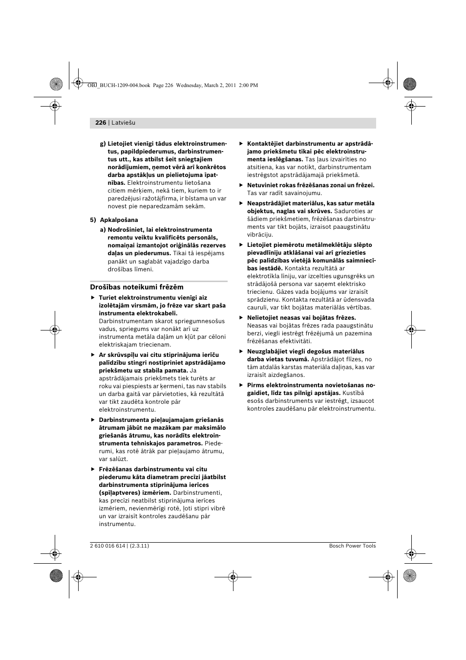 Bosch GTR 30 CE Professional User Manual | Page 226 / 256