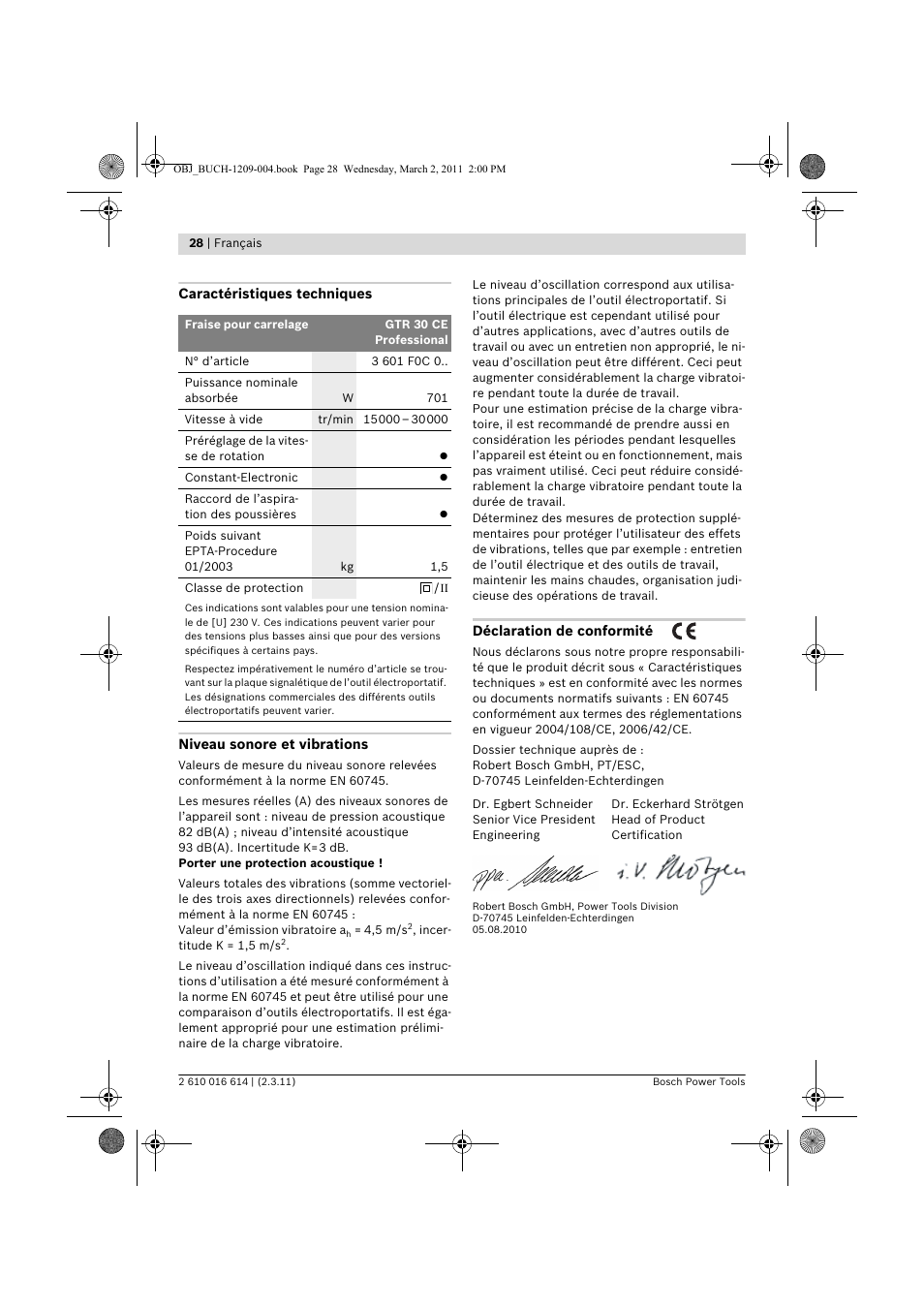 Bosch GTR 30 CE Professional User Manual | Page 28 / 256