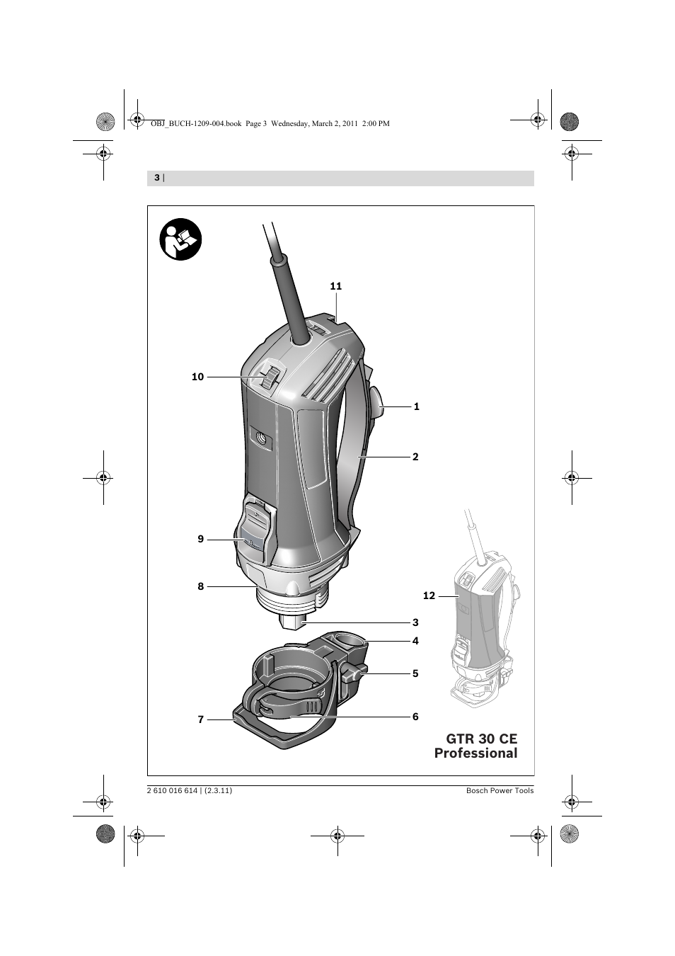 Gtr 30 ce professional | Bosch GTR 30 CE Professional User Manual | Page 3 / 256