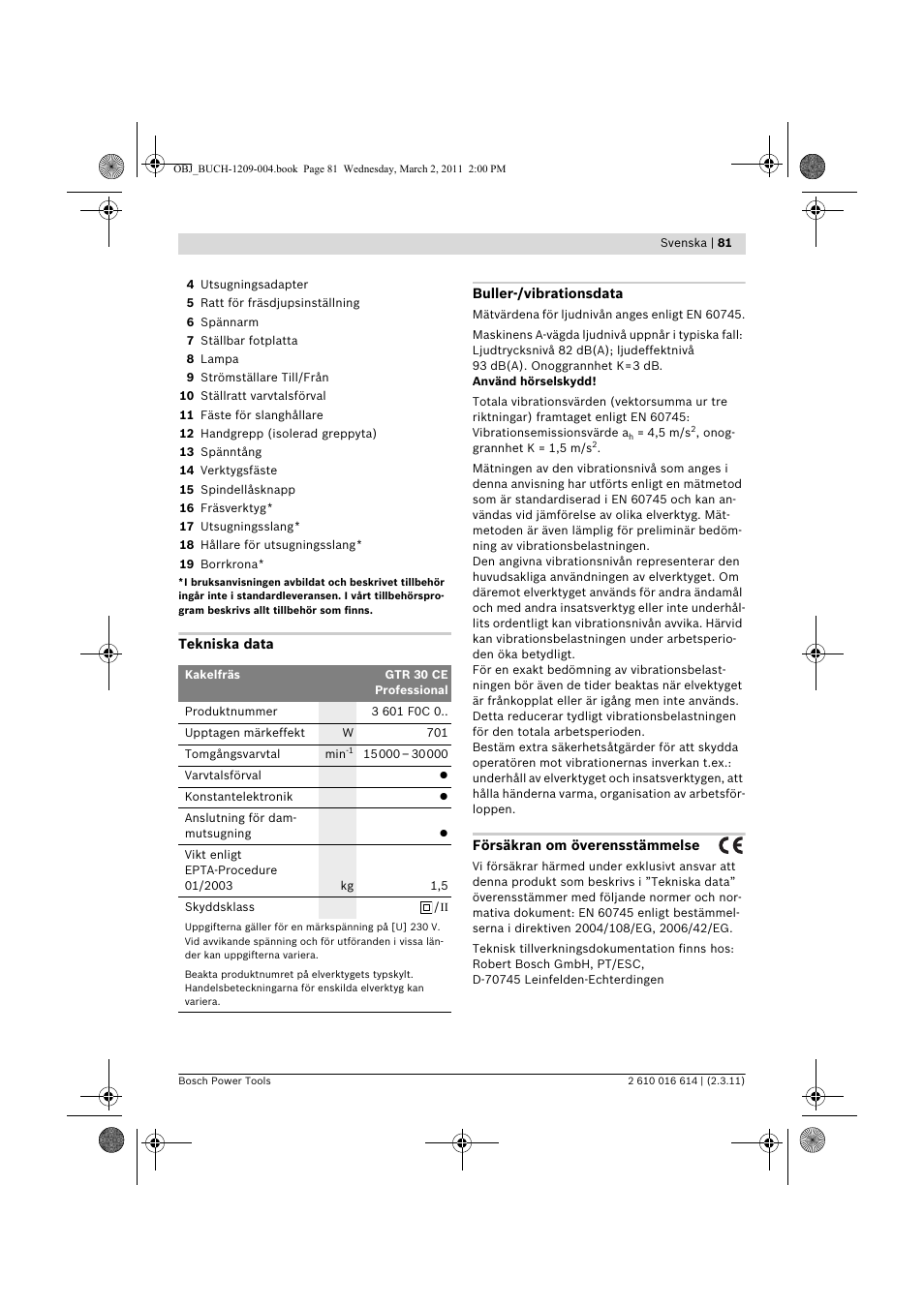 Bosch GTR 30 CE Professional User Manual | Page 81 / 256