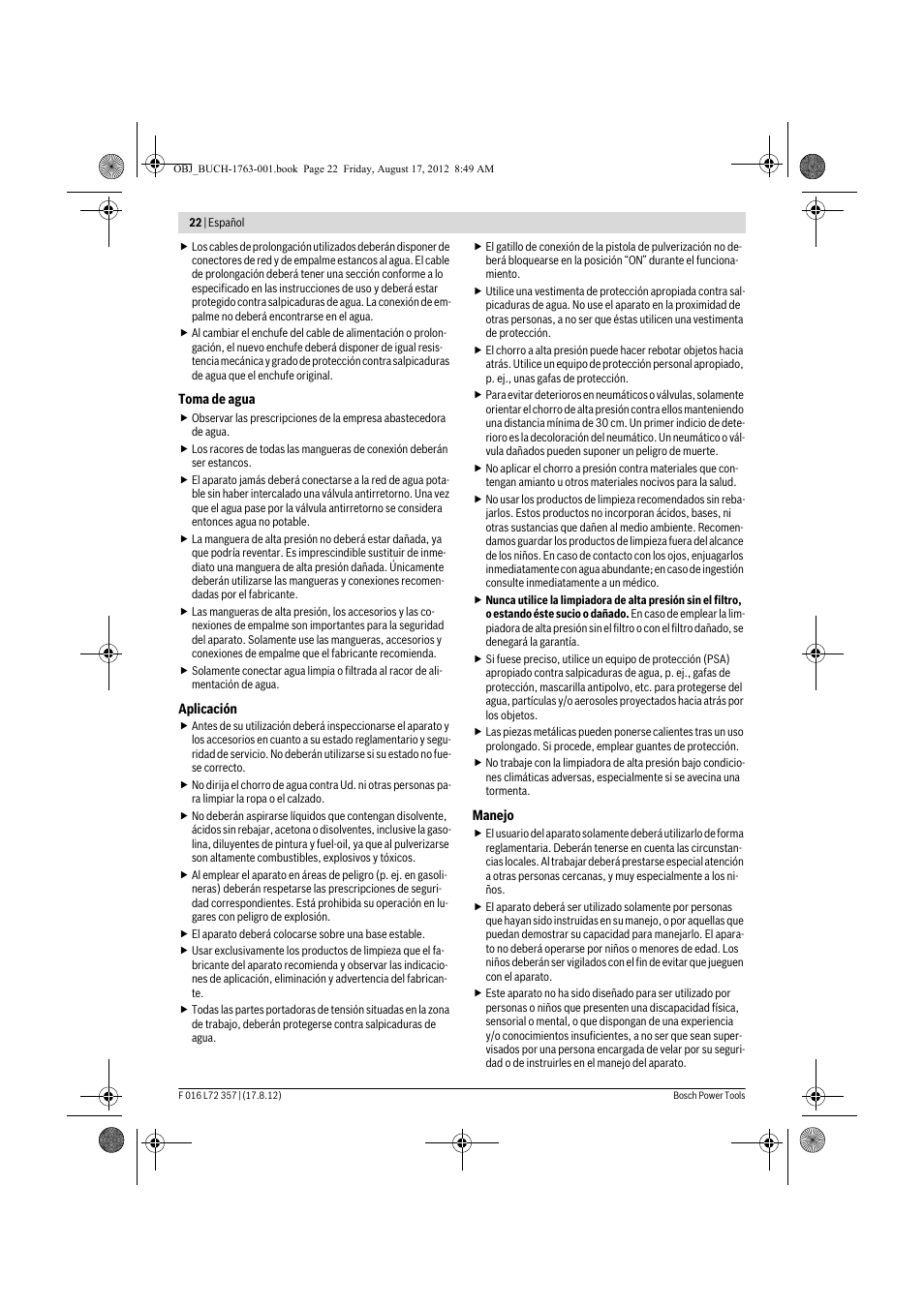 Bosch GHP 8-15 XD Professional User Manual | Page 22 / 182