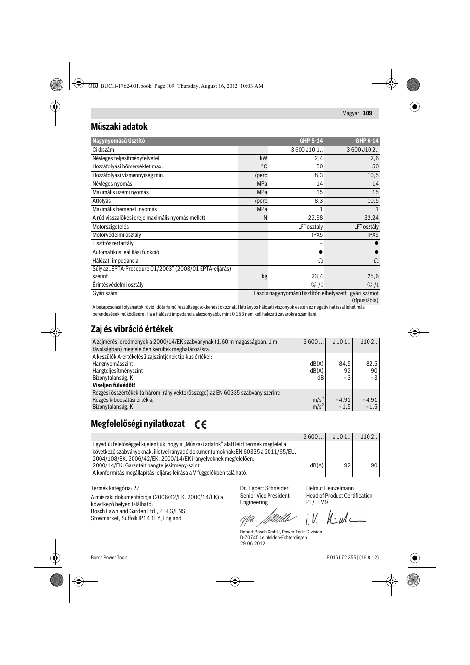 Bosch GHP 5-14 User Manual | Page 109 / 198