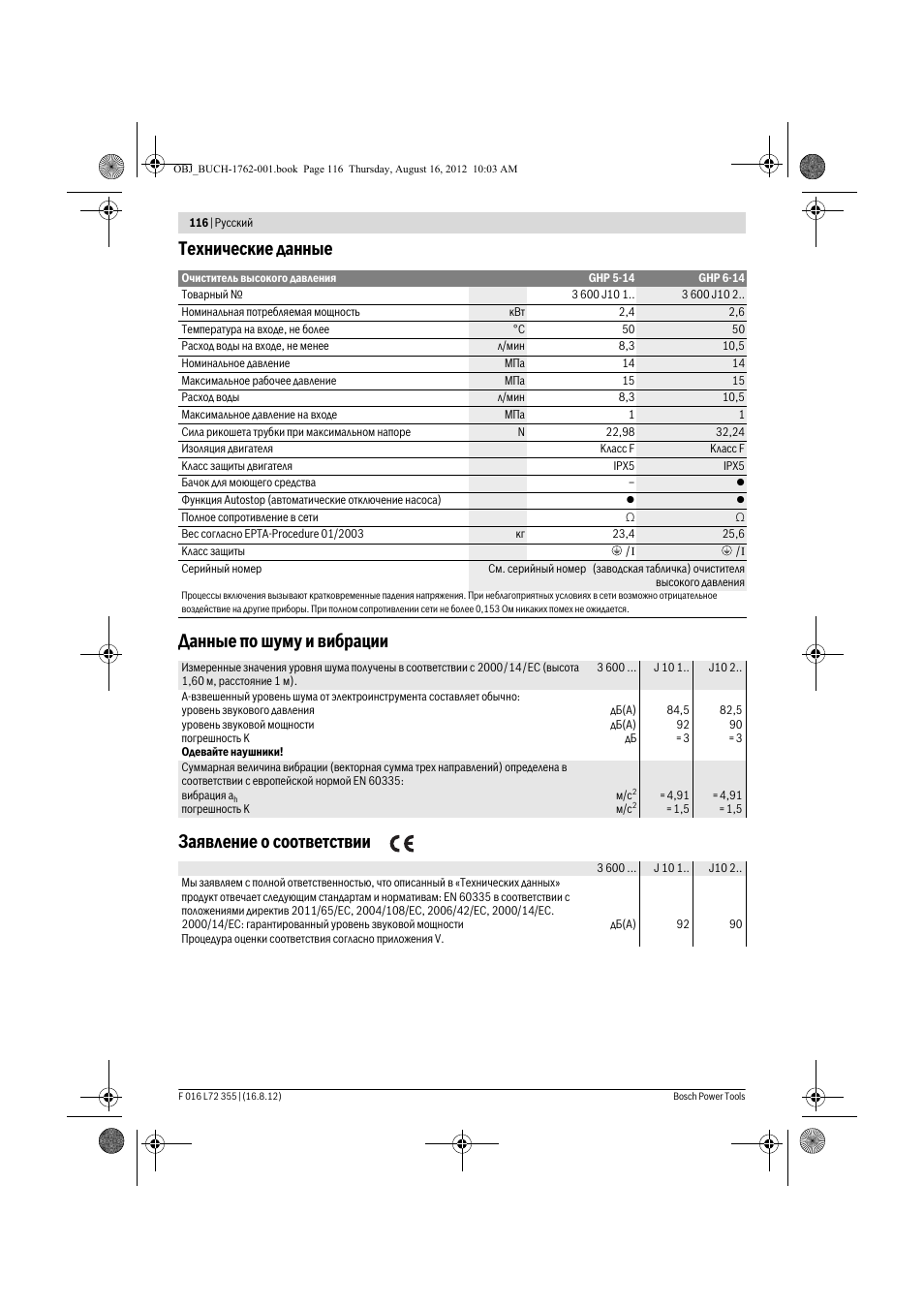 Bosch GHP 5-14 User Manual | Page 116 / 198