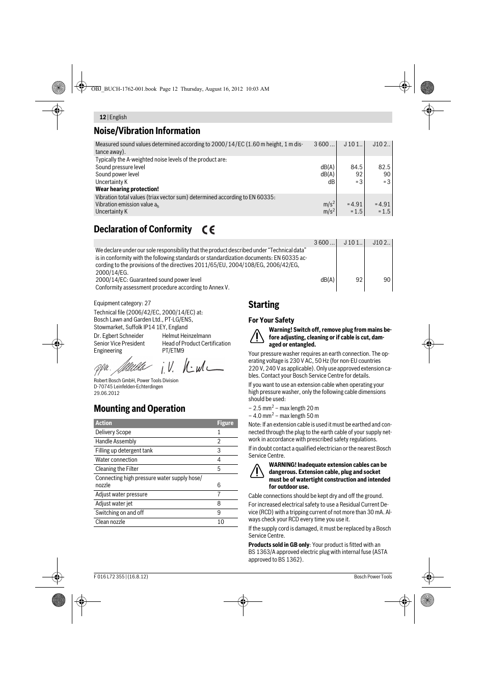 Mounting and operation starting | Bosch GHP 5-14 User Manual | Page 12 / 198