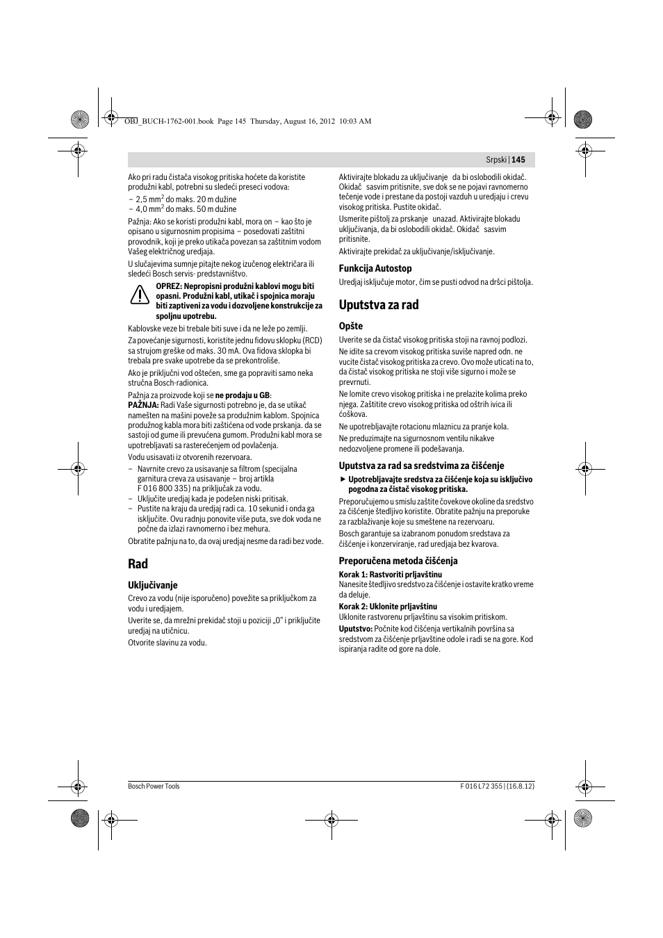 Uputstva za rad | Bosch GHP 5-14 User Manual | Page 145 / 198