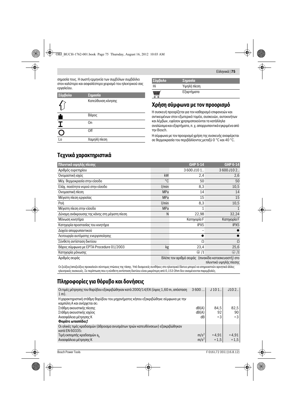 Чсюуз уэмцщнб ме фпн рсппсйумь | Bosch GHP 5-14 User Manual | Page 75 / 198