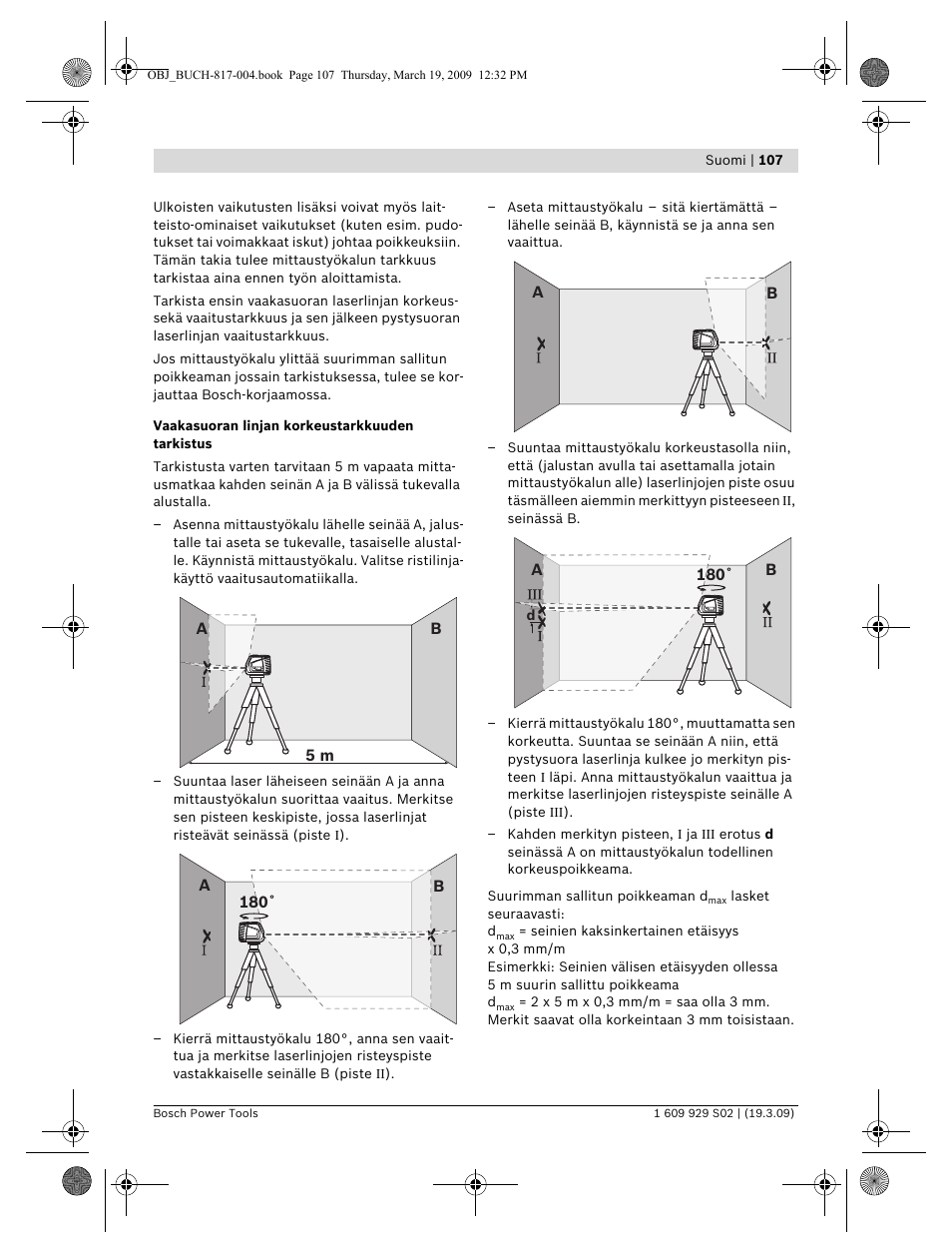 Bosch GLL 2-50 Professional User Manual | Page 107 / 333