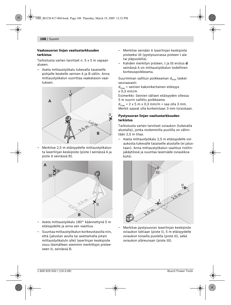 Bosch GLL 2-50 Professional User Manual | Page 108 / 333